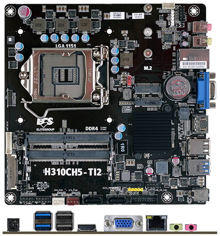 ECS H310CH5-TI2 Thin-ITX (Intel H310 LGA1151)