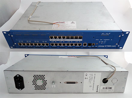 Elmeg ICT880 Rack Telefonanlage ISDN/ANALOG/SIP (4S0/VOIP-VPN/8DSP/POTS) [<b>RECERTIFIED, 1 Jahr Gewhrleistung</b>]