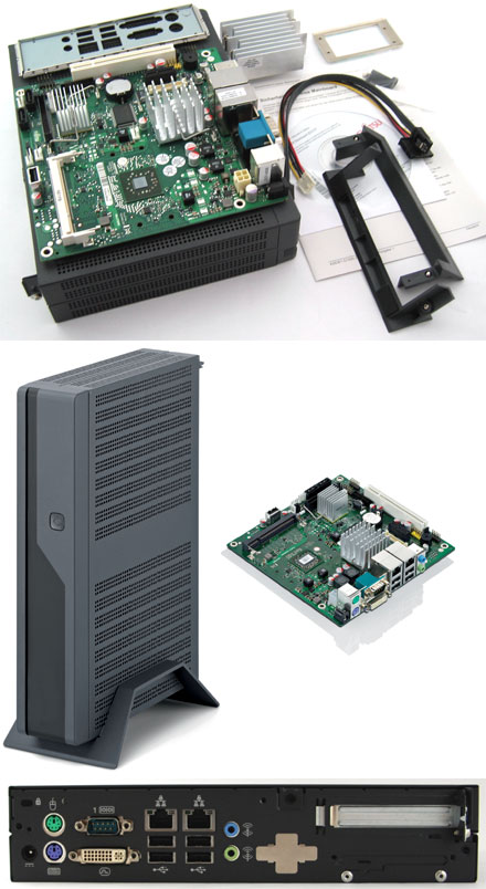 Fujitsu D2963-S1 Barebone (AMD Mobile Sempron 200U, 1Ghz, ATI Radeon) <b>[FANLESS]</b>